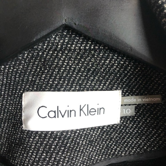 Calvin Klein Womens Grey One Button Blazer 10 - Picture 2 of 3